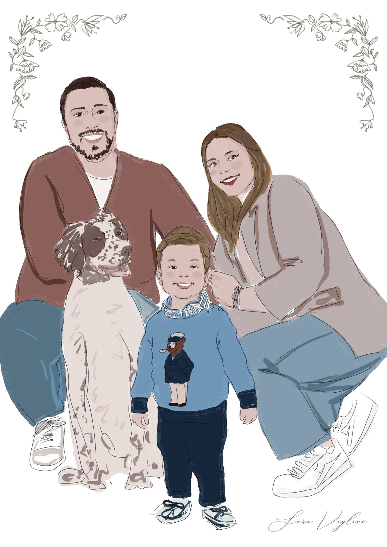 Illustrazione di famiglia